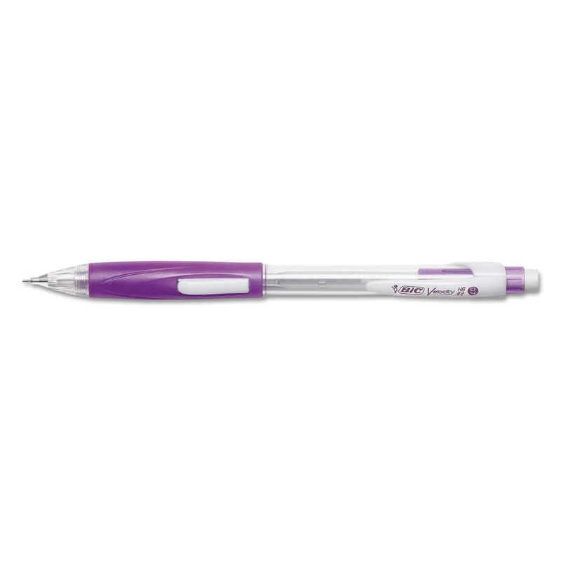 VELOCITY SIDE CLIC PENCIL, 0.7 MM, HB (#2), BLACK LEAD, ASSORTED BARREL COLORS, DOZEN