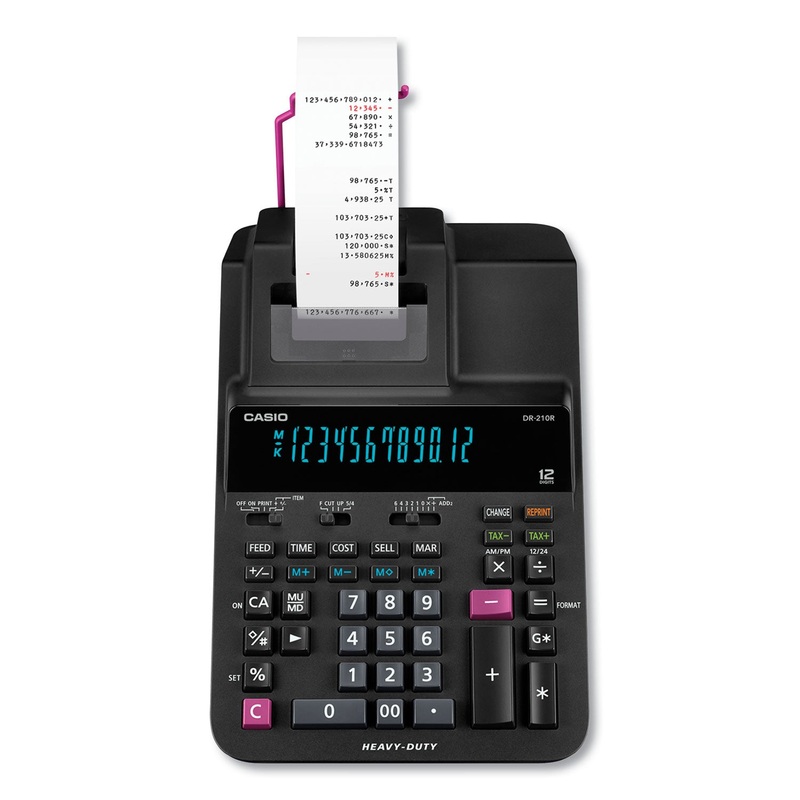 DR210R PRINTING CALCULATOR, 4.4 LINES/SEC