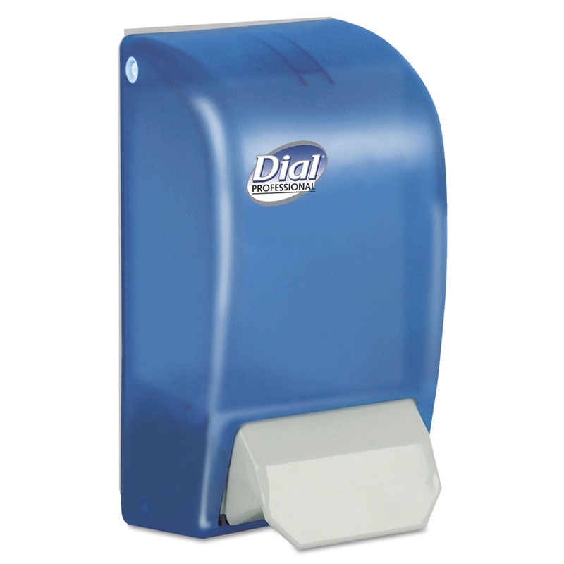 1 LITER MANUAL FOAMING DISPENSER, 5" X 4.5" X 9", BLUE