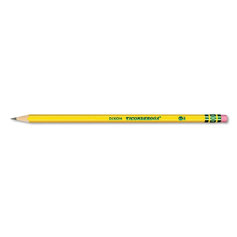PRE-SHARPENED PENCIL, HB (#2), BLACK LEAD, YELLOW BARREL, DOZEN