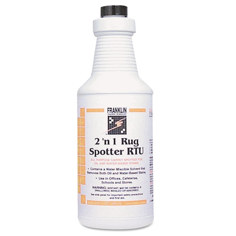 2 'n 1 Rug Spotter Rtu, Light Floral Scent, Liquid, 1 Qt. Bottle, 12/carton