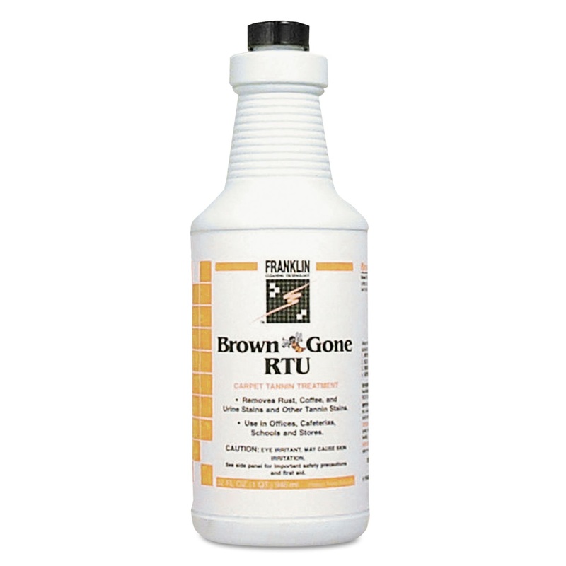 Brown 'bee' Gone Rtu Carpet Tannin Treatment, Liquid, 1 Qt. Flip-Top Bottle