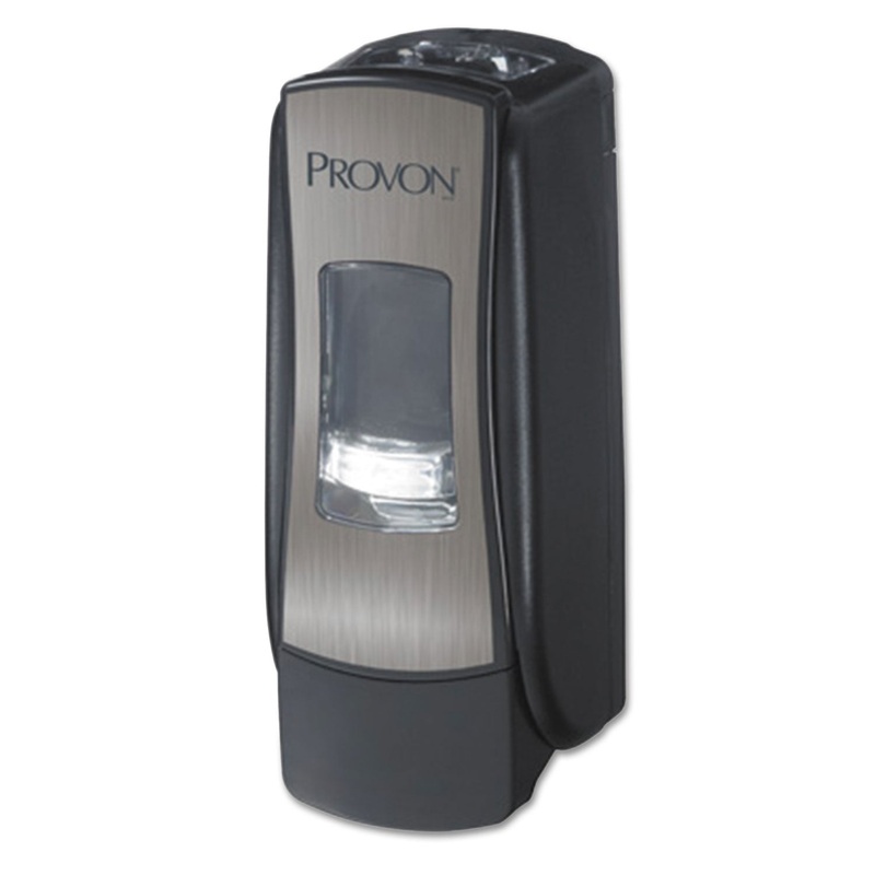 ADX-7 DISPENSER, 700 ML, 3.94" X 3.67" X 9.79", CHROME/BLACK, 6/CARTON